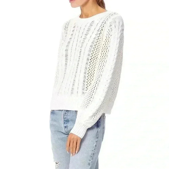 360 Sweater Sweaters - 360 sweater white cable knit chunky women’s size x small
